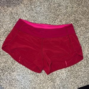 Size 6 Dark Pink Lululemon Speed up Shorts